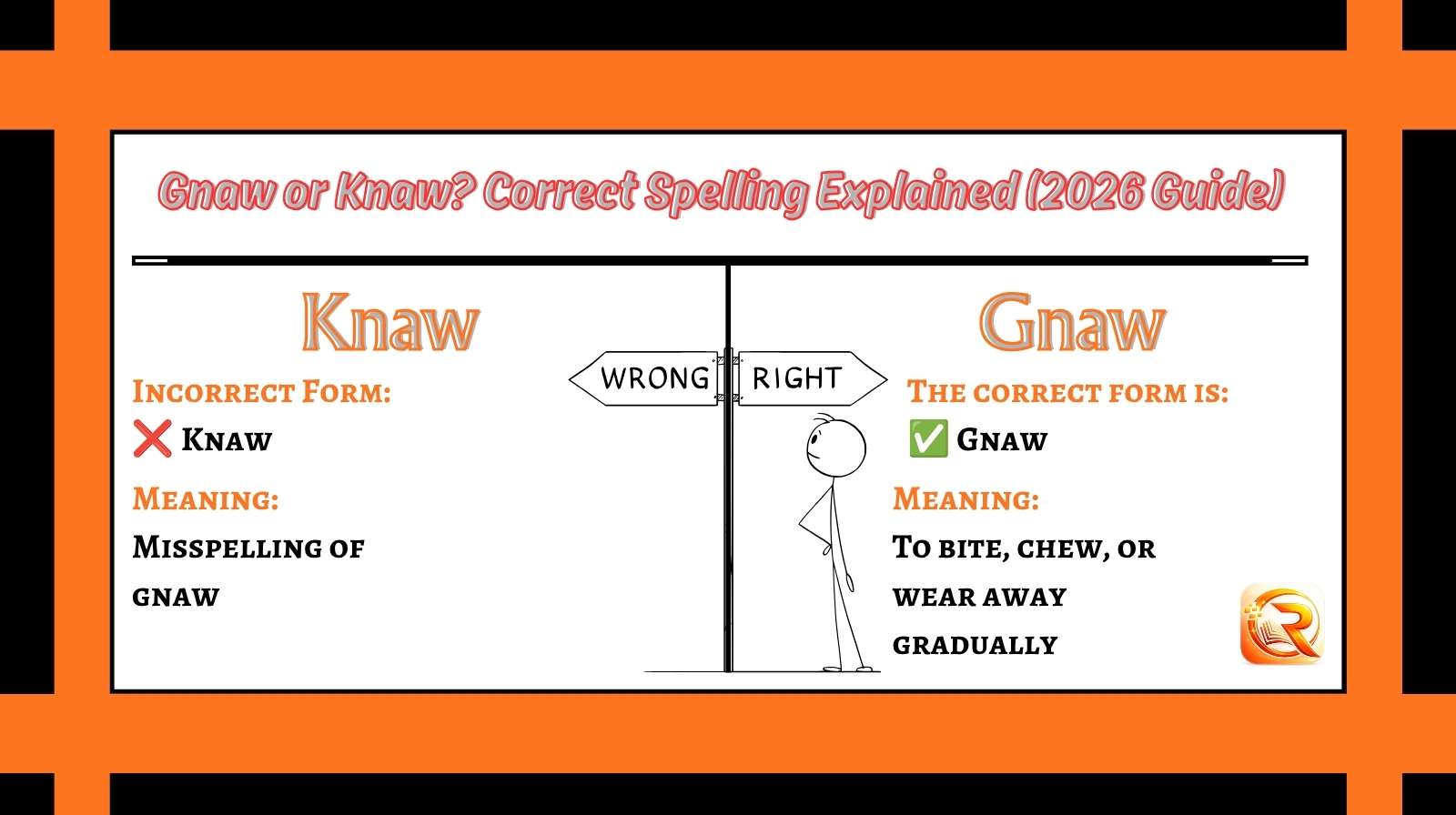 Gnaw or Knaw Correct Spelling Explained (2026 Guide)