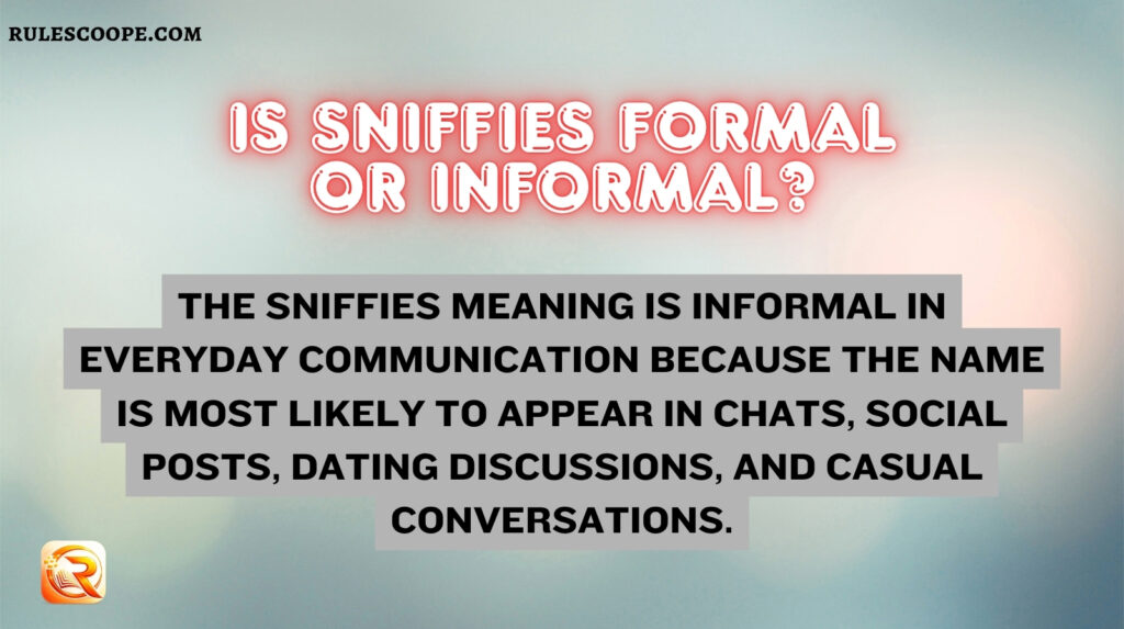 Is Sniffies Formal or Informal?